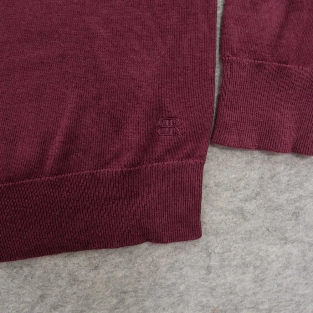Banana Republic Sweater Mens Extra Large Red Crew Neck Merino Wool Pullover